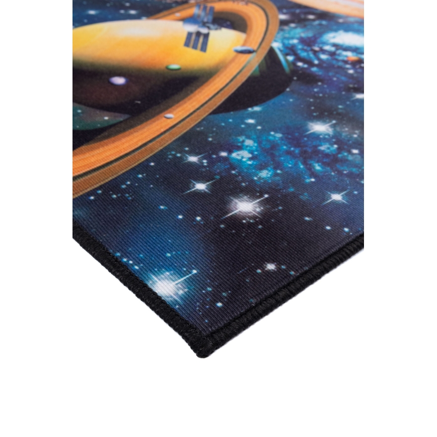 Detský protišmykový koberec PRINT 3D 80x150 cm planéty/pestrofarebný