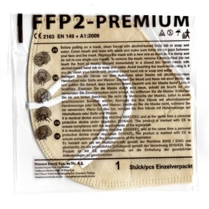 DEXXON MEDICAL Respirátor FFP2 NR béžová 20ks