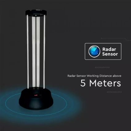 Dezinfekčná germicídna lampa so senzorom UVC/38W/230V