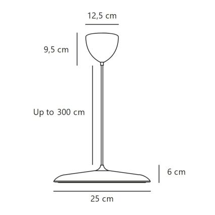 DFTP by Nordlux - LED stmievateľný luster s lankom ARTIST LED/14W/230V 3000K