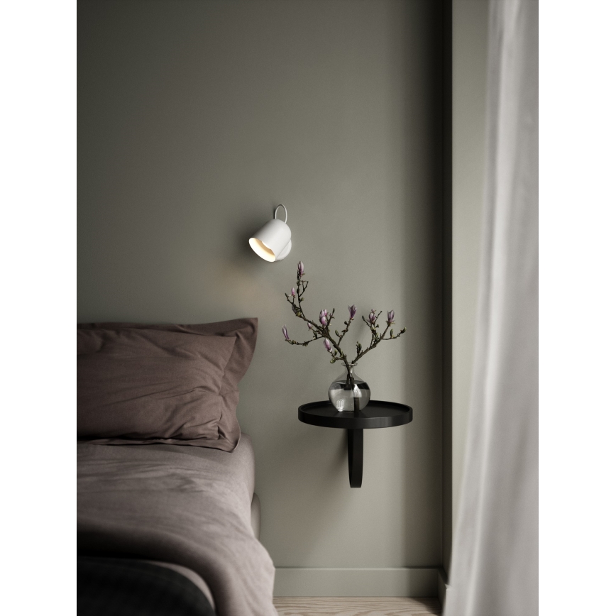 DFTP by Nordlux - Nástenné bodové svietidlo s USB portem ANGLE 1xGU10/25W/230V biela