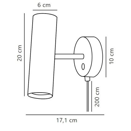 DFTP by Nordlux - Nástenné bodové svietidlo MIB 1xGU10/8W/230V biela