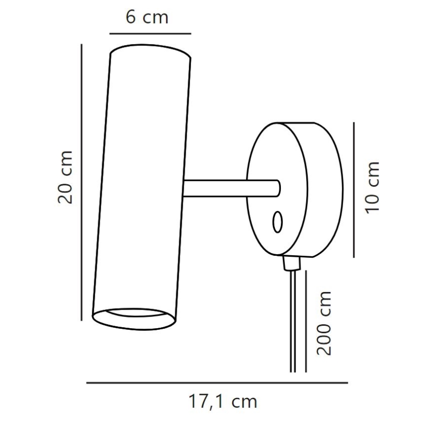 DFTP by Nordlux - Nástenné bodové svietidlo MIB 1xGU10/8W/230V biela