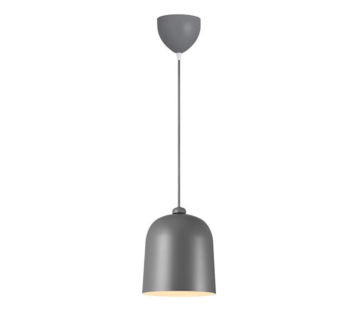 DFTP by Nordlux - Závesné svietidlo ANGLE na lanku 1xE27/25W/230V, sivé 2020673011