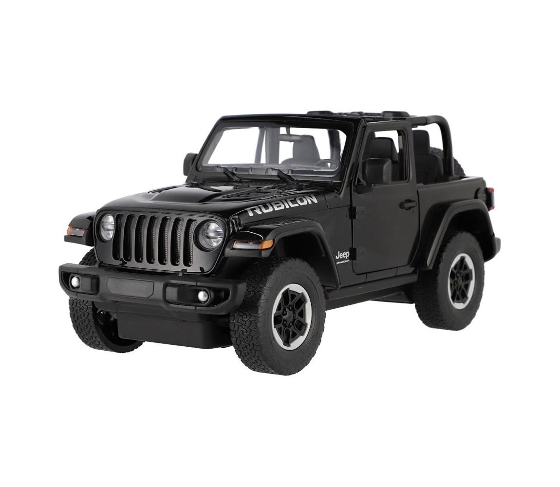 Teddies Diaľkovo ovládané RC auto Jeep Wrangler Rubicon RASTAR 5xAA + 2xAA čierne 00850601