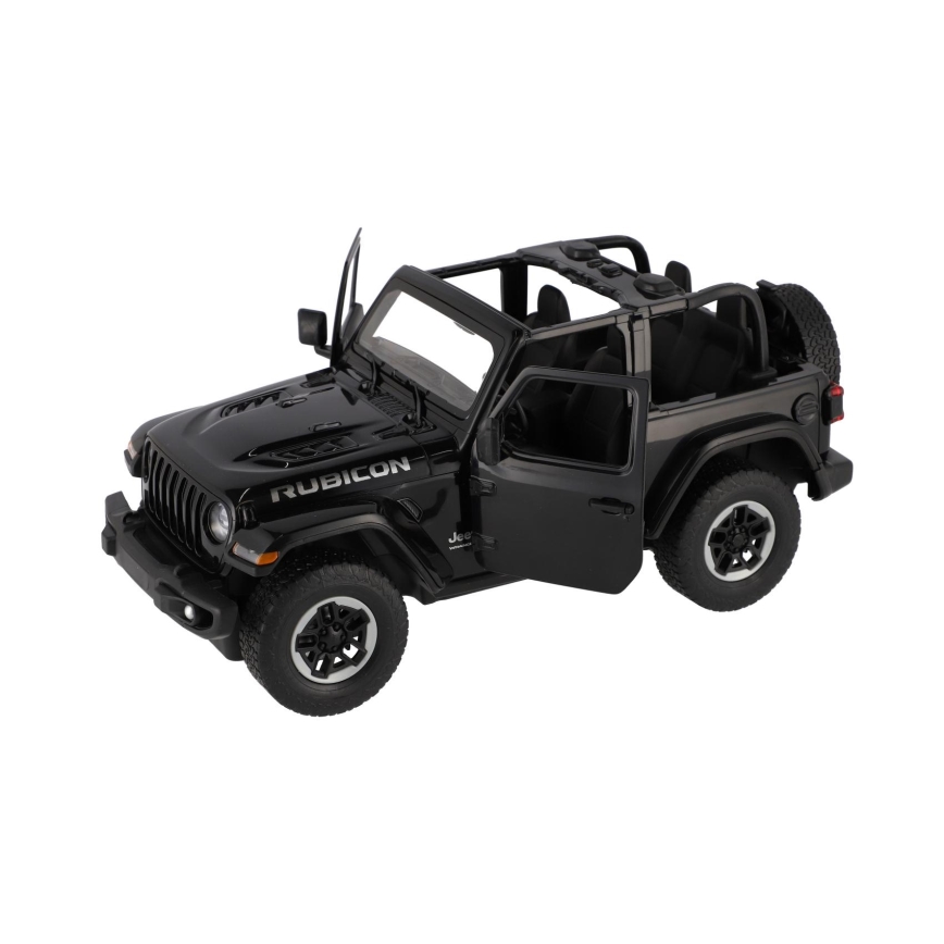 Diaľkovo ovládané RC auto Jeep Wrangler Rubicon RASTAR 5xAA + 2xAA čierne