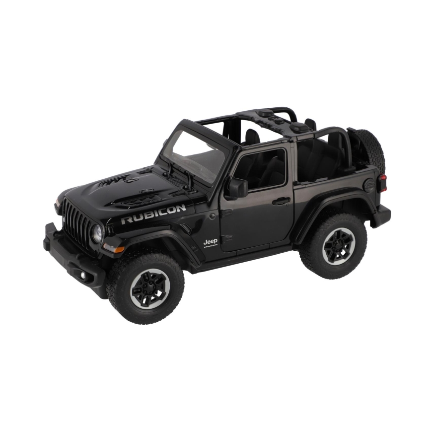 Diaľkovo ovládané RC auto Jeep Wrangler Rubicon RASTAR 5xAA + 2xAA čierne