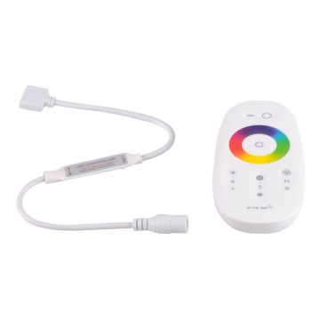 Diaľkový ovládač pre RGBW LED pásiky 12-24V 2,4GHz 2xAAA + controler