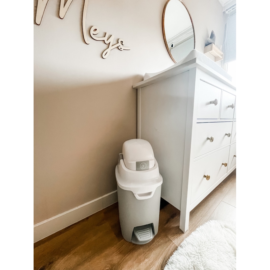 DiaperChamp - Kôš na plienky ONE HANDSFREE šedá