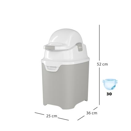 DiaperChamp - Kôš na plienky ONE šedá