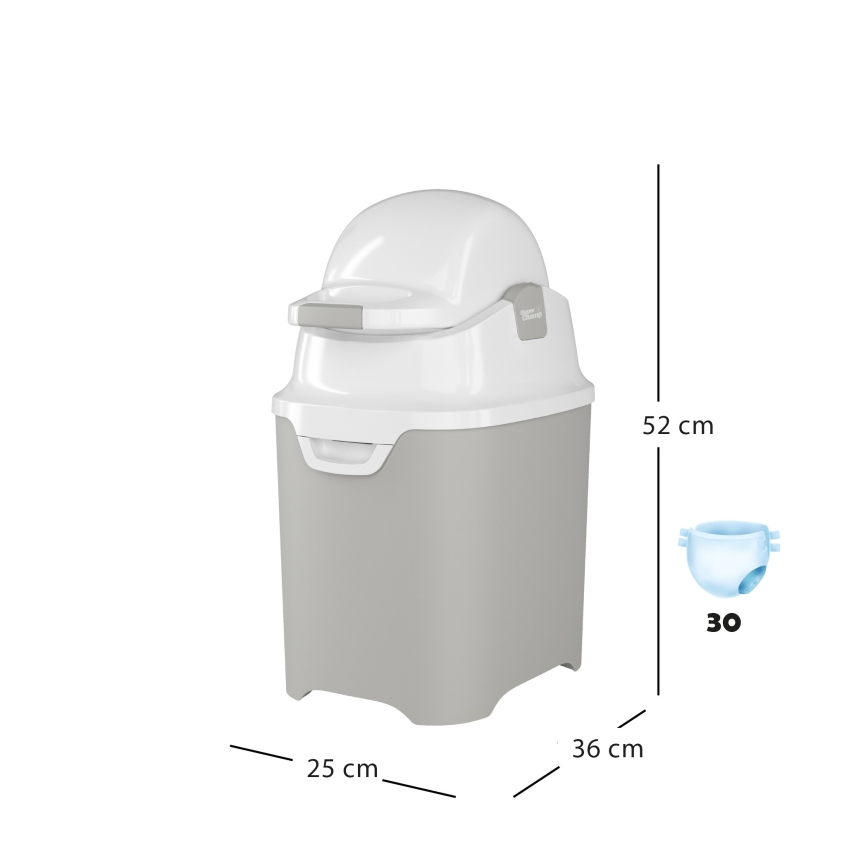 DiaperChamp - Kôš na plienky ONE šedá