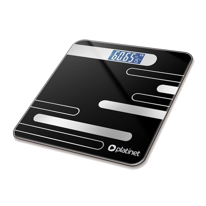 Digitálna osobná váha s LCD displejom 2xAAA čierna