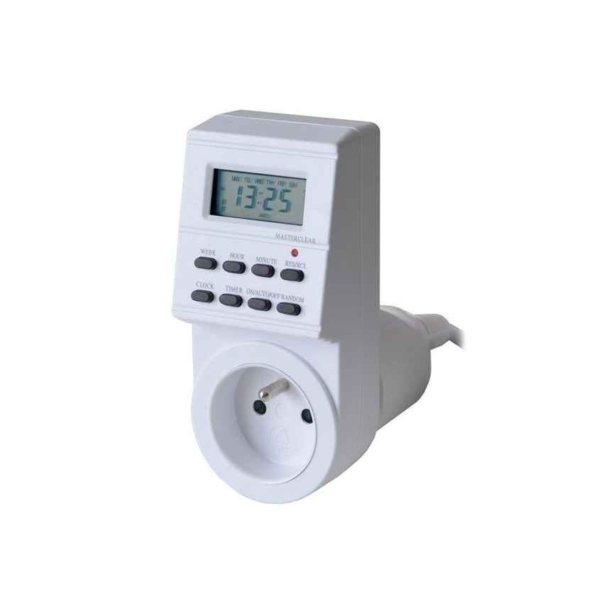 Digitálny týždenný časový spínač 16A/230V 200 mAh
