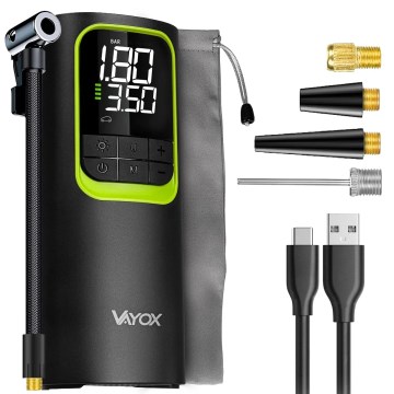 Digitálny vreckový kompresor 5 V 8000 mAh čierny