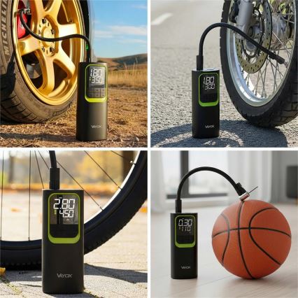 Digitálny vreckový kompresor 5 V 8000 mAh čierny