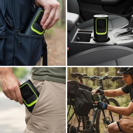 Digitálny vreckový kompresor 5 V 8000 mAh čierny