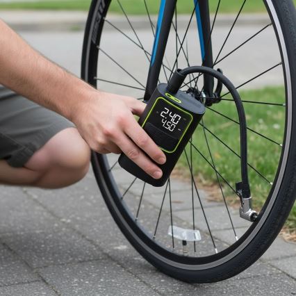 Digitálny vreckový kompresor 5V 4000 mAh čierny