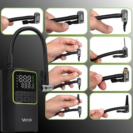 Digitálny vreckový kompresor 5V 4000 mAh čierny