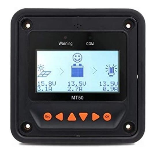 Displej k regulátoru solárneho nabíjania PWM a MPPT