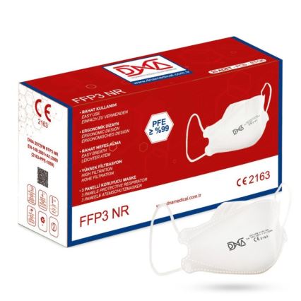 DNA respirátor FFP3 NR CE 2163 Medical 100ks