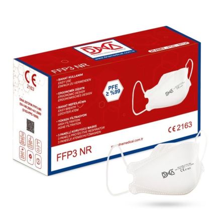 DNA respirátor FFP3 NR CE 2163 Medical 25ks