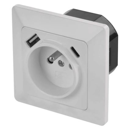 Domová zásuvka s USB-A+USB-C