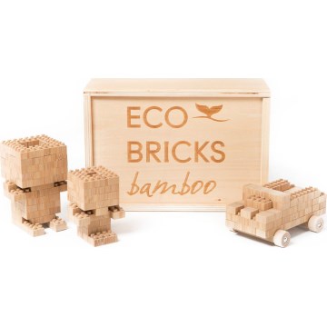 Drevená stavebnica ECO BRICKS 145 ks