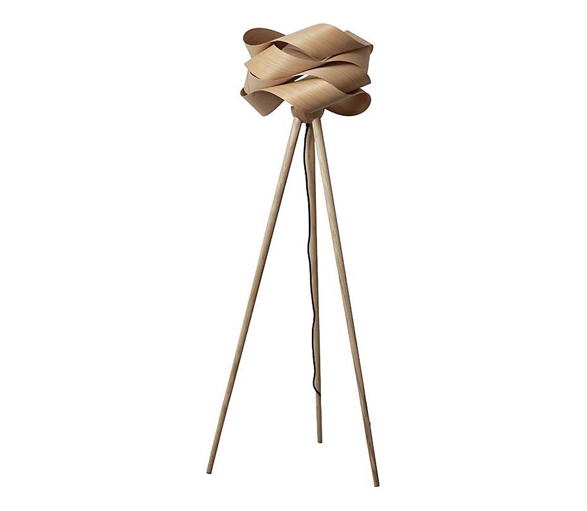 Drevená stojaca lampa 1xE27/60W/230V masív/dýha/jaseň WRE191