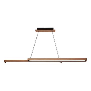 Drevený LED luster na lankách SENTO LED/19W/230V