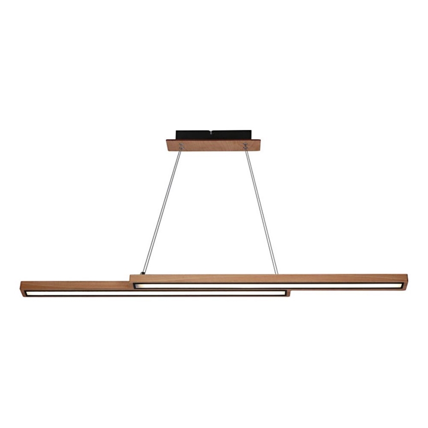 Drevený LED luster na lankách SENTO LED/19W/230V