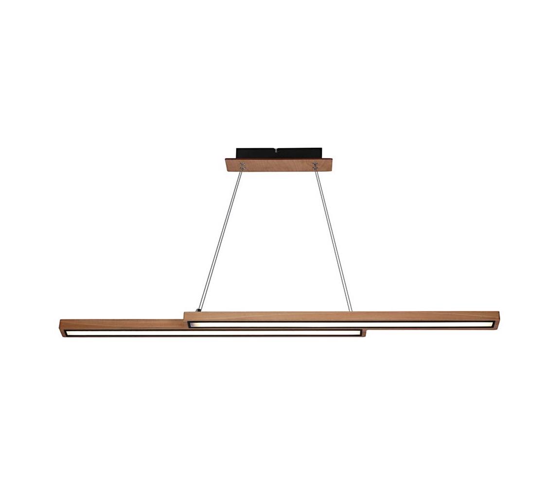 Drevený LED luster na lankách SENTO LED/19W/230V 31-11626