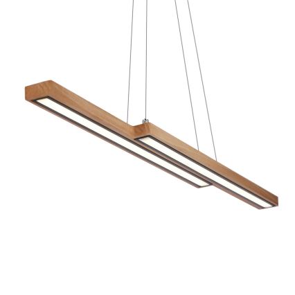 Drevený LED luster na lankách SENTO LED/19W/230V