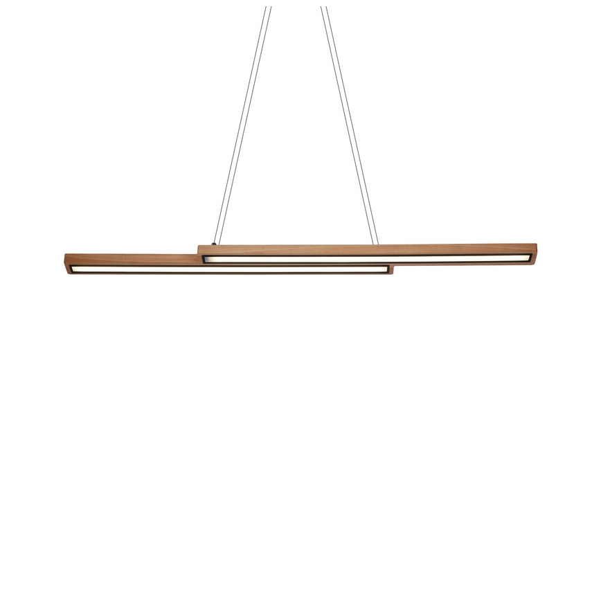Drevený LED luster na lankách SENTO LED/19W/230V