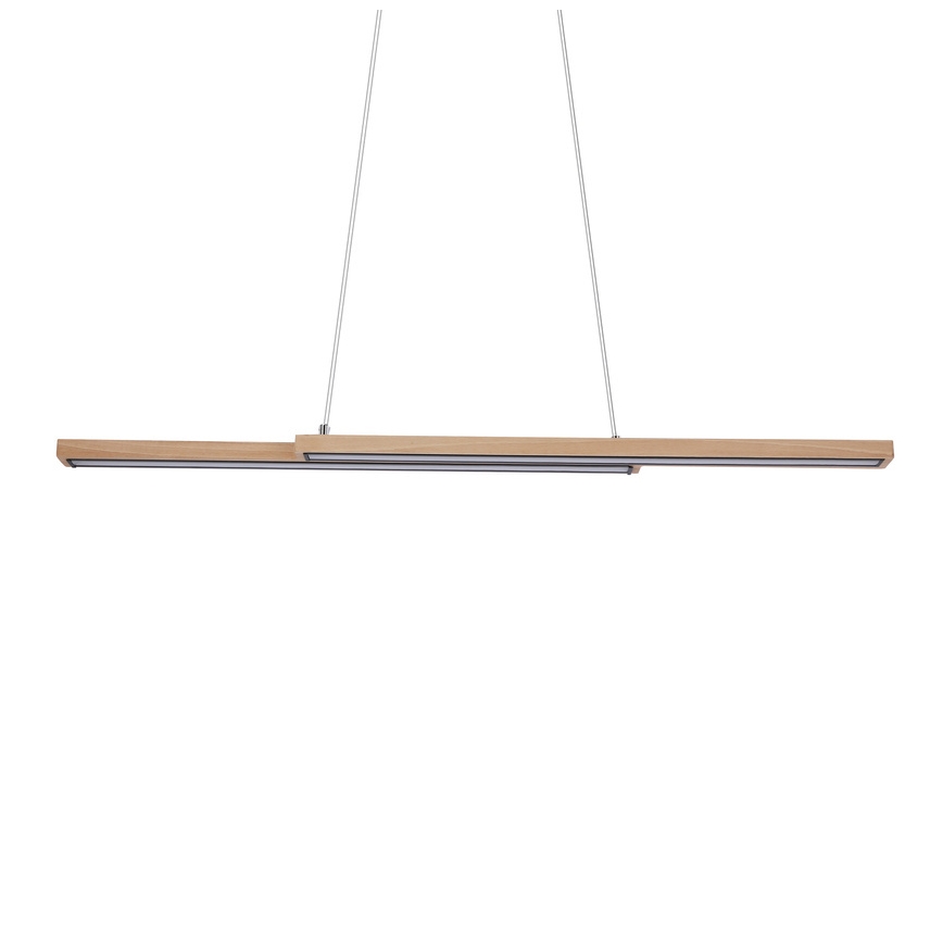 Drevený LED luster na lankách SENTO LED/19W/230V