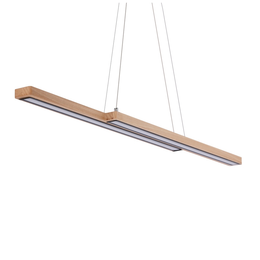 Drevený LED luster na lankách SENTO LED/19W/230V