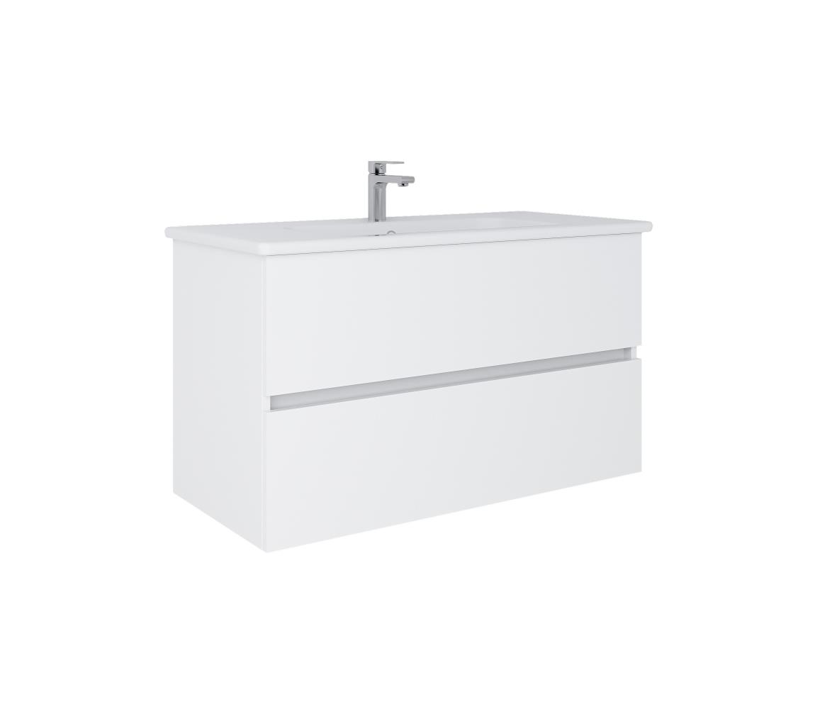 Dřevojas - Kúpeľňová skrinka s umývadlom BANO 100x47 cm biela 8590828025115
