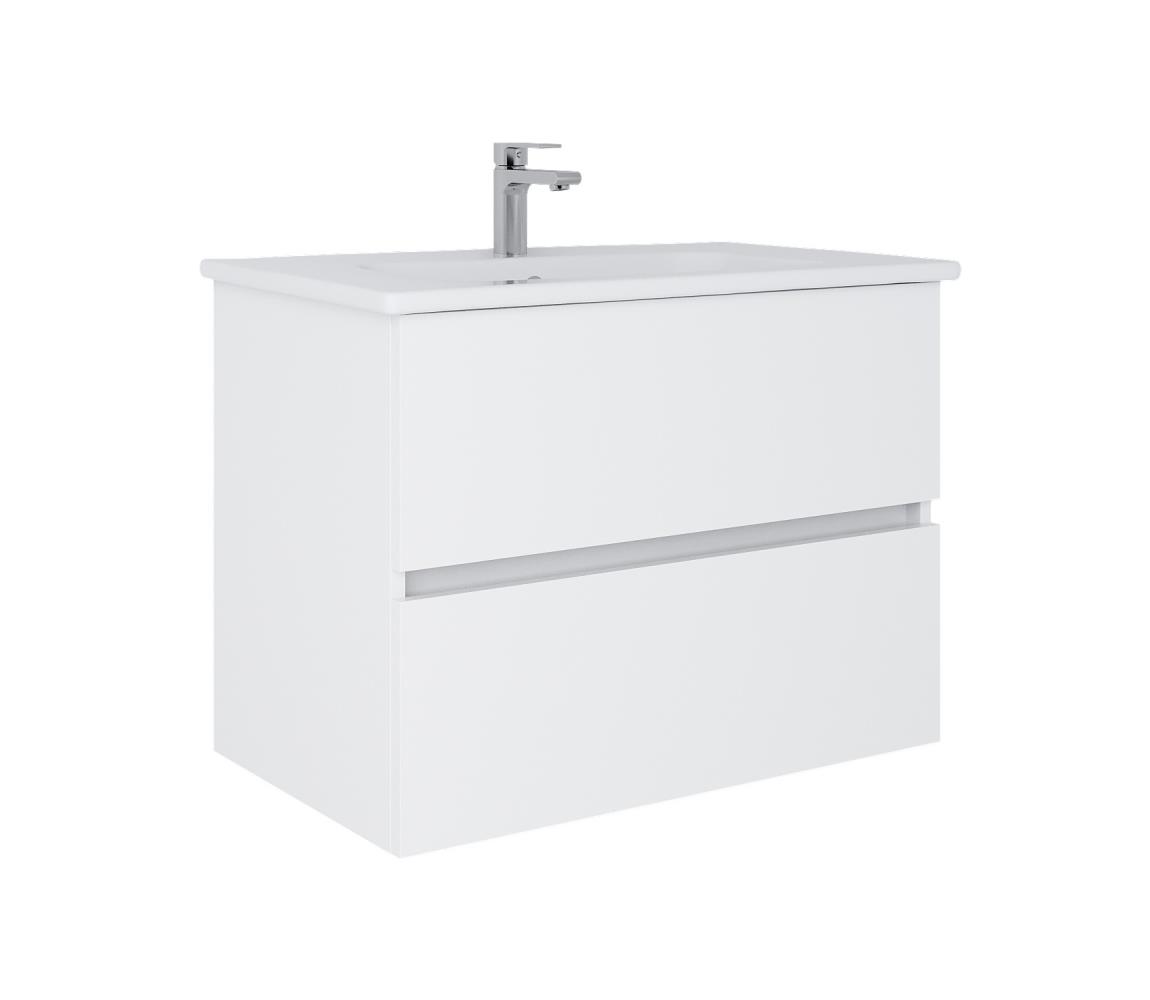 Dřevojas - Kúpeľňová skrinka s umývadlom BANO 78x47 cm biela 8590828025085