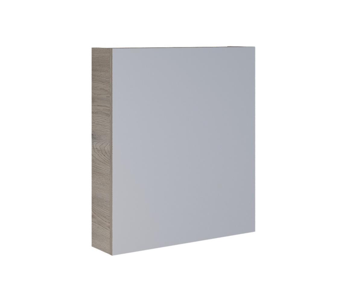 Dřevojas - Zrkadlová kúpeľňová skrinka NEXI 60x68 cm tmavý dub 8596204810290