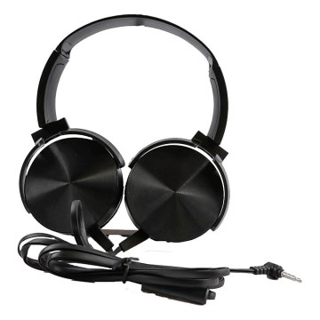 Drôtové slúchadlá s mikrófonom mini-jack C