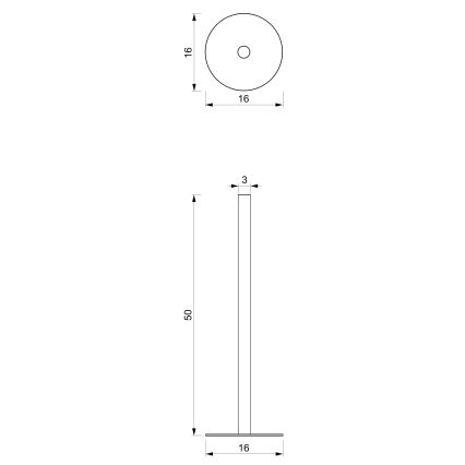 Držiak toaletného papiera 51 cm biela