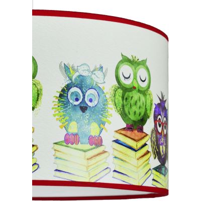 Duolla - Detský luster na lanku OWL 1xE27/15W/230V pr. 35 cm