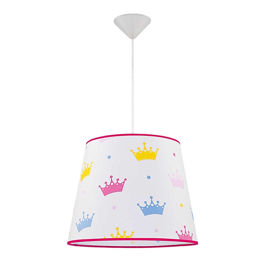 Duolla - Detský luster na lanku PRINCESS 1xE27/40W/230V pr. 38 cm