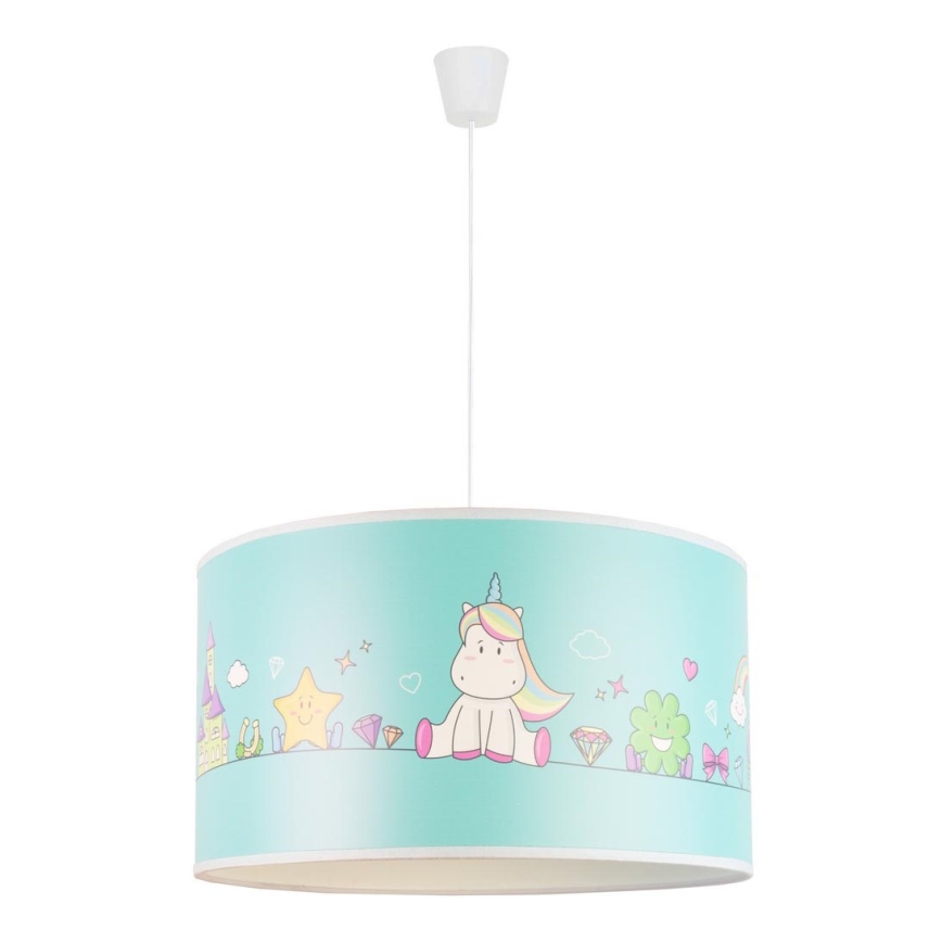 Duolla - Detský luster na lanku UNICORN 1xE27/15W/230V pr. 35 cm