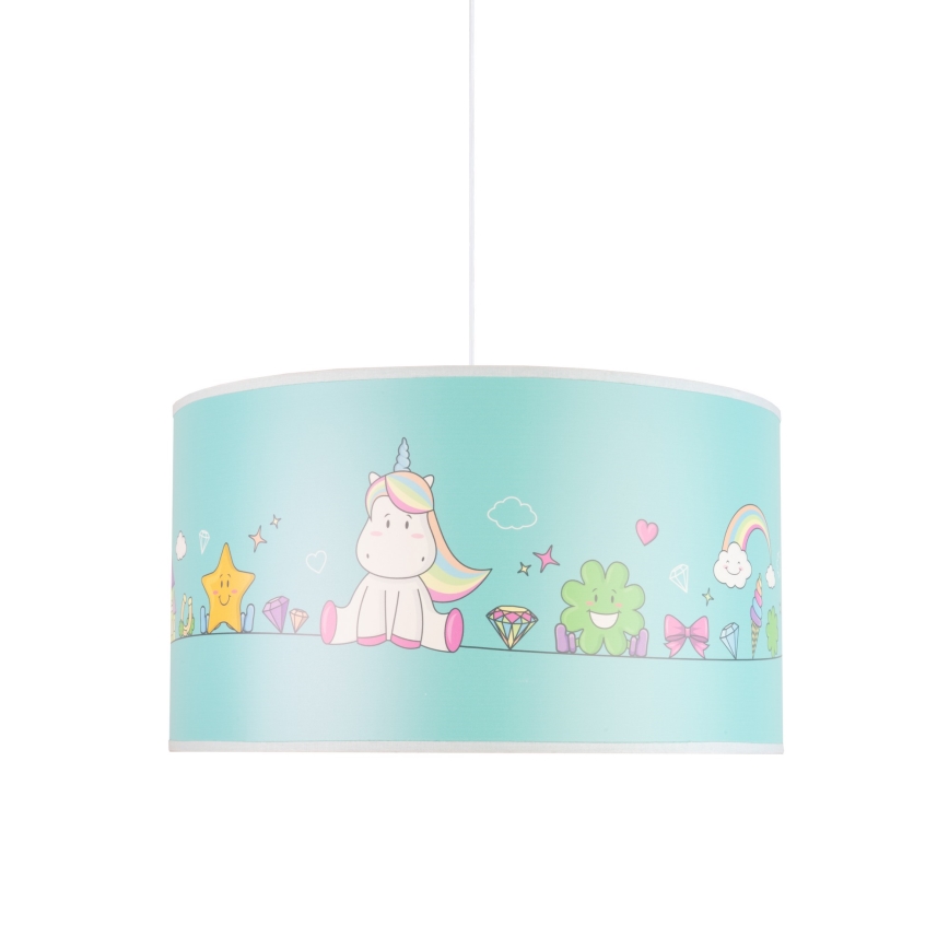 Duolla - Detský luster na lanku UNICORN 1xE27/15W/230V pr. 35 cm
