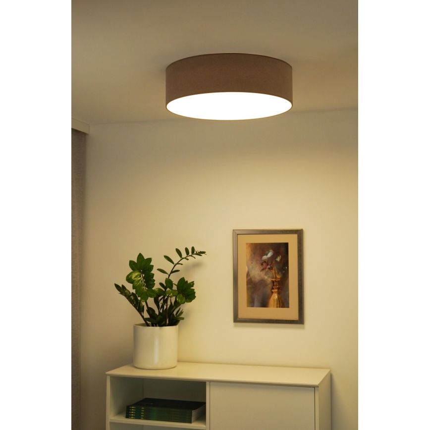 Duolla - LED Stropné svietidlo CORTINA LED/26W/230V pr. 45 cm 4000K hnedá
