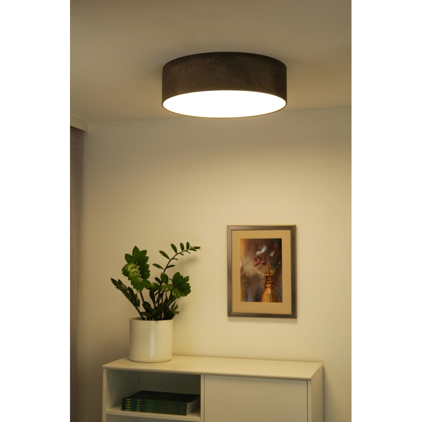Duolla - LED Stropné svietidlo CORTINA LED/26W/230V pr. 45 cm 4000K hnedá