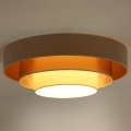 Duolla - LED Stropné svietidlo LUNETA LED/26W/230V pr. 60 cm 4000K béžová/zlatá/krémová
