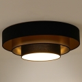 Duolla - LED Stropné svietidlo LUNETA LED/26W/230V pr. 60 cm 4000K čierna/zlatá