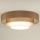 Duolla - LED Stropné svietidlo LUNETA LED/26W/230V pr. 60 cm 4000K hnedá/zlatá/biela