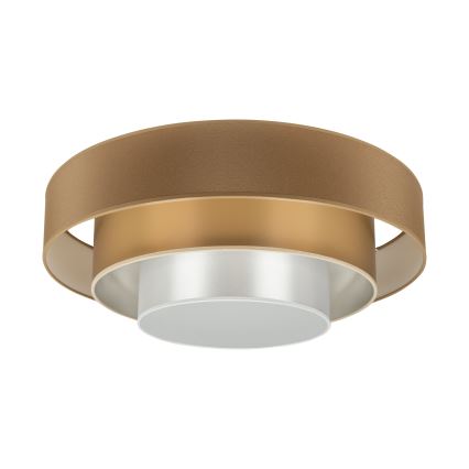 Duolla - LED Stropné svietidlo LUNETA LED/26W/230V pr. 60 cm 4000K hnedá/zlatá/biela